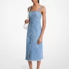Rochie midi din denim zdrențuit Rochie midi din denim zdrențuit