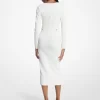 Rochie midi din viscoză elastică cu nervuri Rochie midi din viscoză elastică cu nervuri