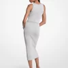 Rochie midi tricotată metalică Rochie midi tricotată metalică