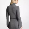Rochie mini cu curea din amestec de lână Rochie mini cu curea din amestec de lână