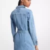 Rochie mini cu curea din denim