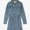 Rochie mini cu curea din denim