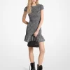 Rochie mini cu imprimeu leopard și smocked Rochie mini cu imprimeu leopard și smocked