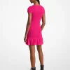 Rochie mini din georgette smocked Rochie mini din georgette smocked