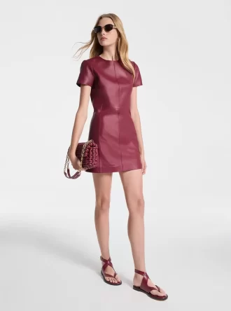 Rochie mini din piele