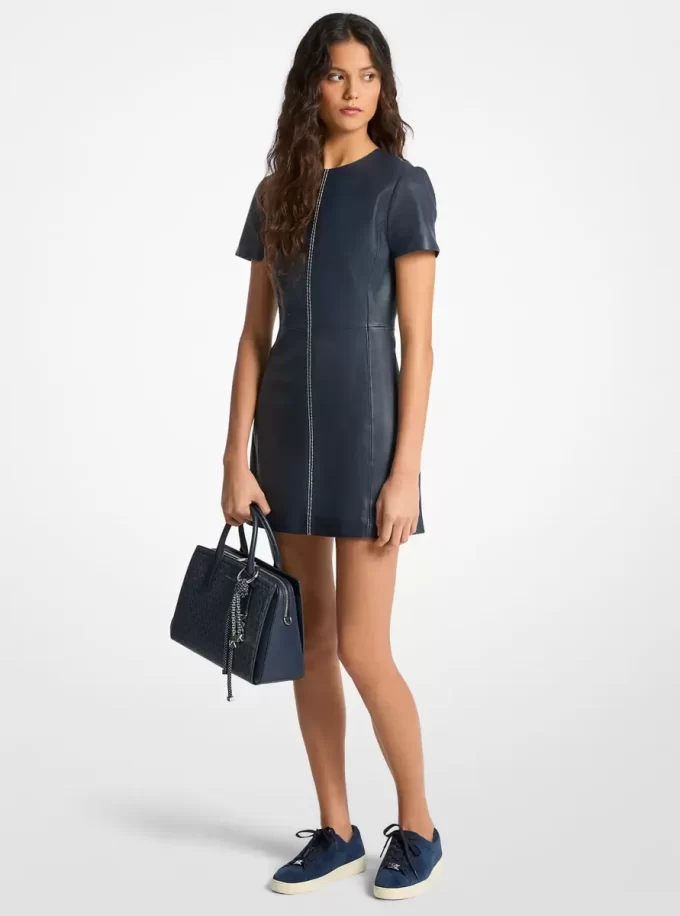 Rochie mini din piele
