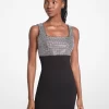 Rochie mini din viscoză elastică cu ornament Rochie mini din viscoză elastică cu ornament