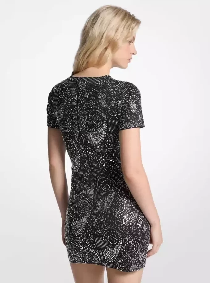 Rochie mini Scuba cu imprimeu Paisley Rochie mini Scuba cu imprimeu Paisley