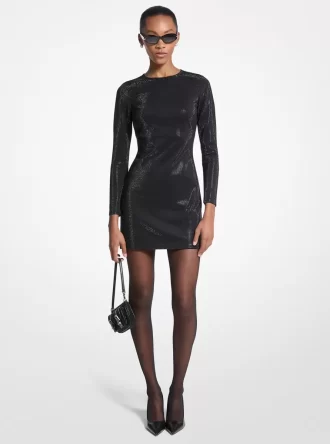 Rochie mini Scuba cu ornament