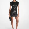 Rochie mini tricotată cu paiete