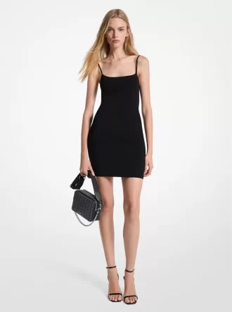 Rochie tip camișon tricotată elastică
