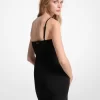 Rochie tip camișon tricotată elastică Rochie tip camișon tricotată elastică