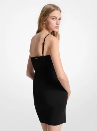 Rochie tip camișon tricotată elastică