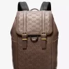 Rucsac Colby Medium din piele lustruită cu logo în relief Rucsac Colby Medium din piele lustruită cu logo în relief