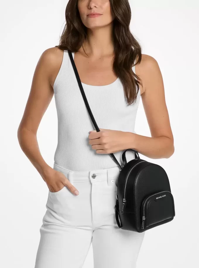 Rucsac convertibil Jaycee extra-mic din piele cu aspect granulat Rucsac convertibil Jaycee extra-mic din piele cu aspect granulat