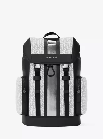 Rucsac Cooper cu dungi metalice și logo-ul semnăturii