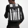 Rucsac Cooper cu dungi metalice și logo-ul semnăturii Rucsac Cooper cu dungi metalice și logo-ul semnăturii