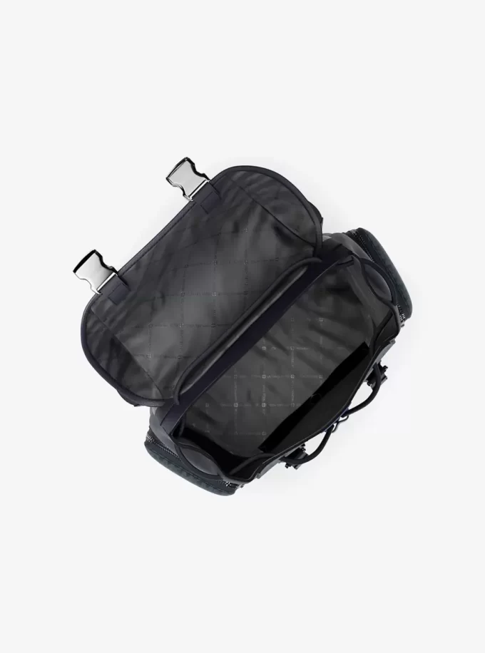 Rucsac Cooper de oraș cu dungi medii, cu logo semnătură Rucsac Cooper de oraș cu dungi medii, cu logo semnătură