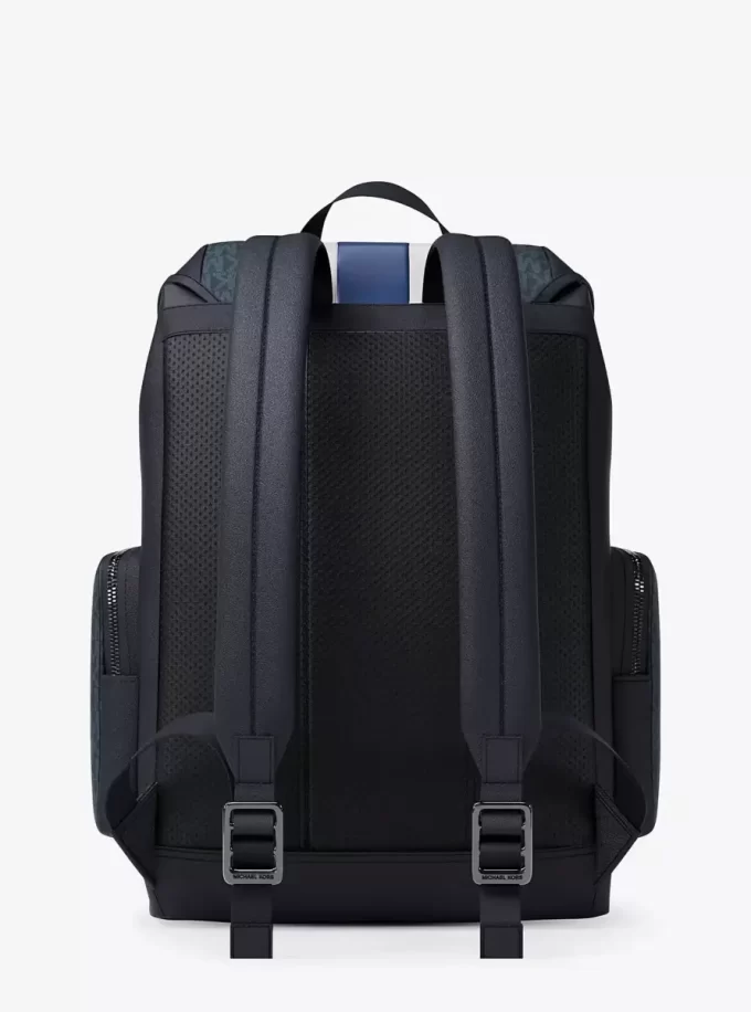 Rucsac Cooper de oraș cu dungi medii, cu logo semnătură Rucsac Cooper de oraș cu dungi medii, cu logo semnătură