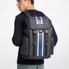 Rucsac Cooper de oraș cu dungi medii, cu logo semnătură Rucsac Cooper de oraș cu dungi medii, cu logo semnătură