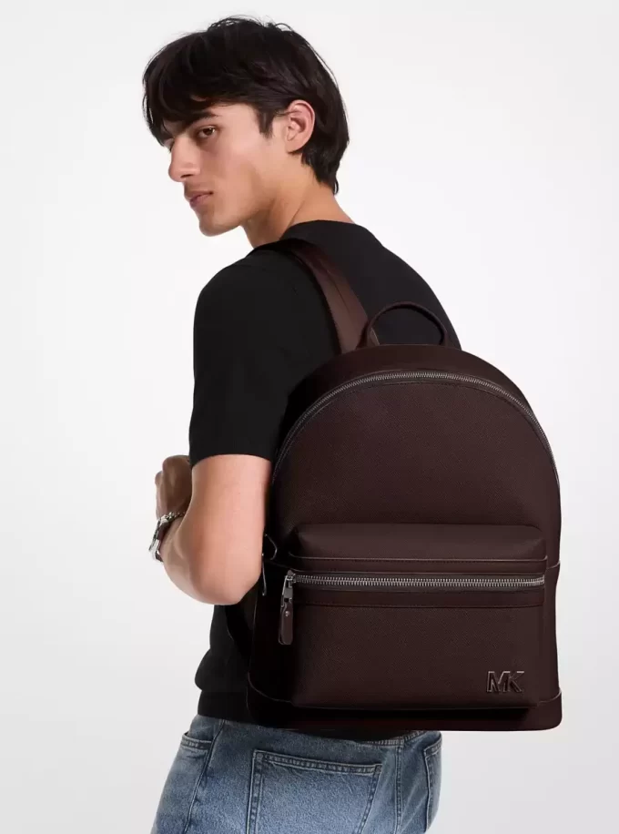 Rucsac Edison din piele naturală rezistentă la zgârieturi Rucsac Edison din piele naturală rezistentă la zgârieturi