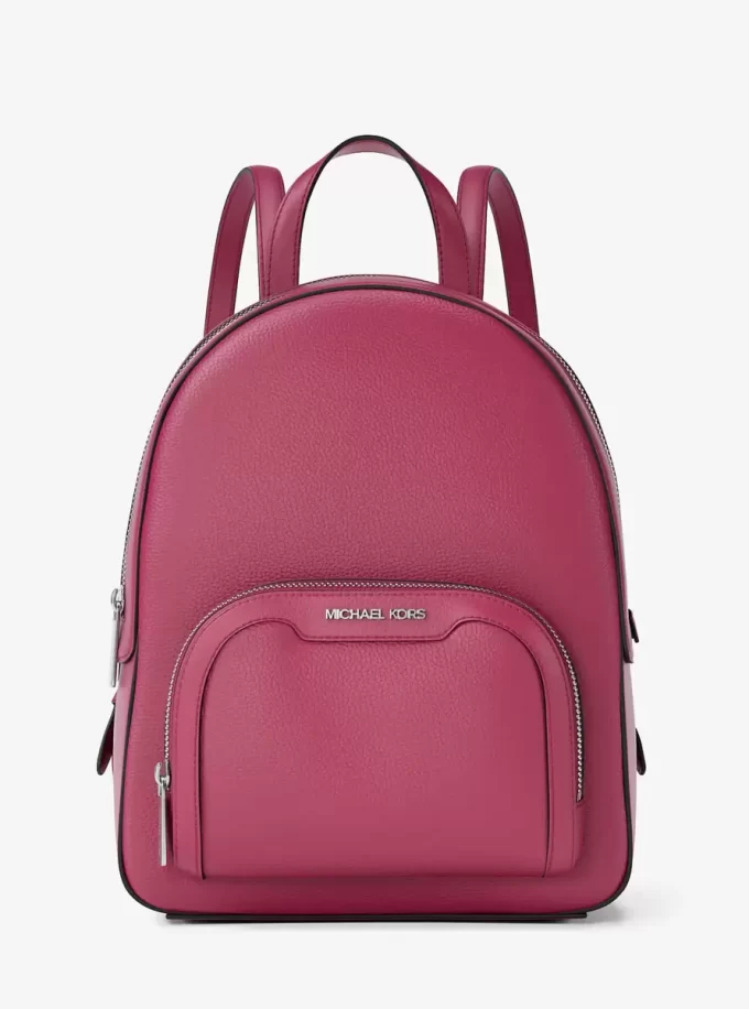 Rucsac Jaycee mediu din piele cu aspect de pietricele Rucsac Jaycee mediu din piele cu aspect de pietricele