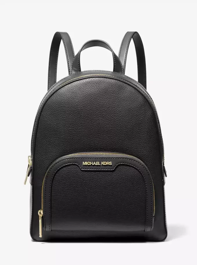 Rucsac Jaycee mediu din piele cu aspect de pietricele Rucsac Jaycee mediu din piele cu aspect de pietricele