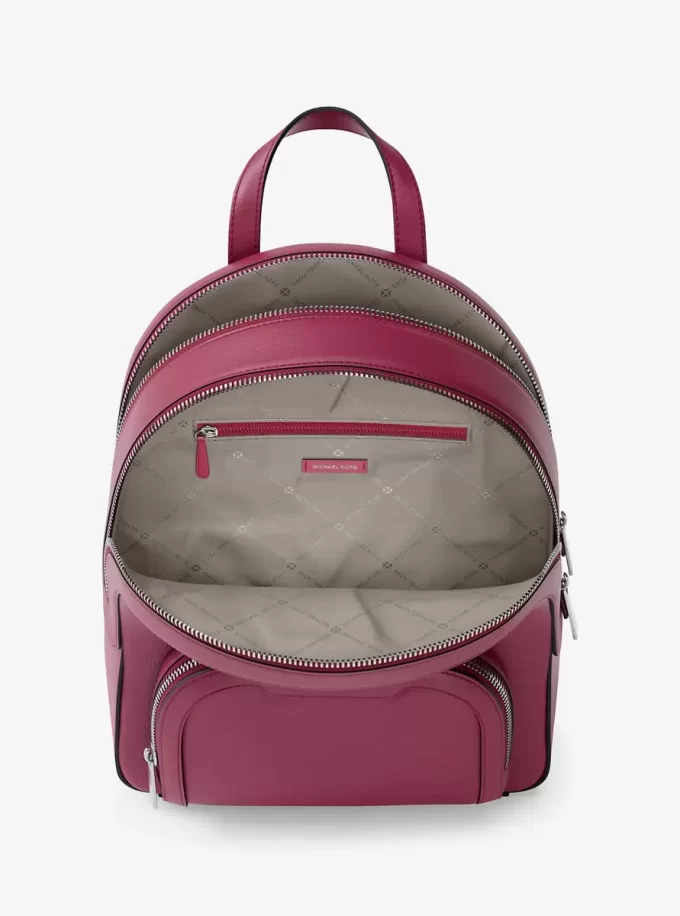 Rucsac Jaycee mediu din piele cu aspect de pietricele Rucsac Jaycee mediu din piele cu aspect de pietricele