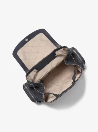 Rucsac Jet Set mare cu logo-ul semnăturii