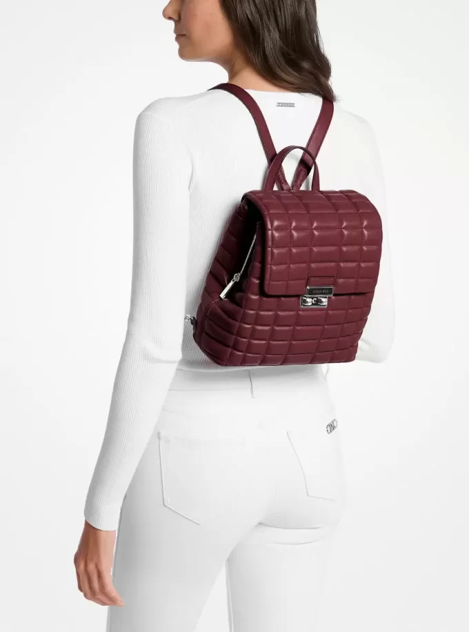 Rucsac mic Tribeca din piele matlasată Rucsac mic Tribeca din piele matlasată