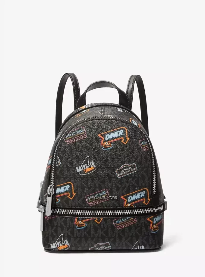 Rucsac Rhea extra-mic cu logo imprimat