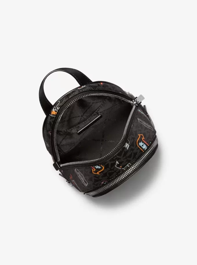 Rucsac Rhea extra-mic cu logo imprimat