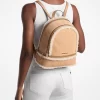 Rucsac Rhea mediu din piele întoarsă și shearling artificial