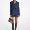 Sacou twill din amestec de lână elastică Sacou twill din amestec de lână elastică