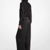 Salopetă cu guler nou, din jacquard, satin și clipsuri metalice Salopetă cu guler nou, din jacquard, satin și clipsuri metalice