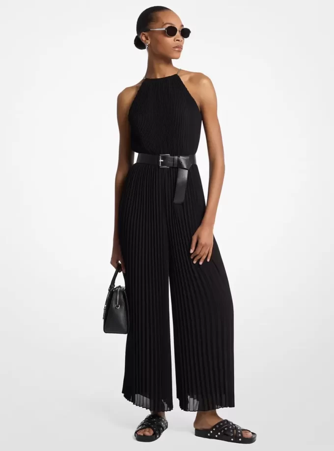 Salopetă plisată Georgette Halter Salopetă plisată Georgette Halter