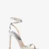 Sandale Chrissy din piele cu aspect metalic piton embosat Sandale Chrissy din piele cu aspect metalic piton embosat