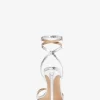 Sandale Chrissy din piele cu aspect metalic piton embosat Sandale Chrissy din piele cu aspect metalic piton embosat