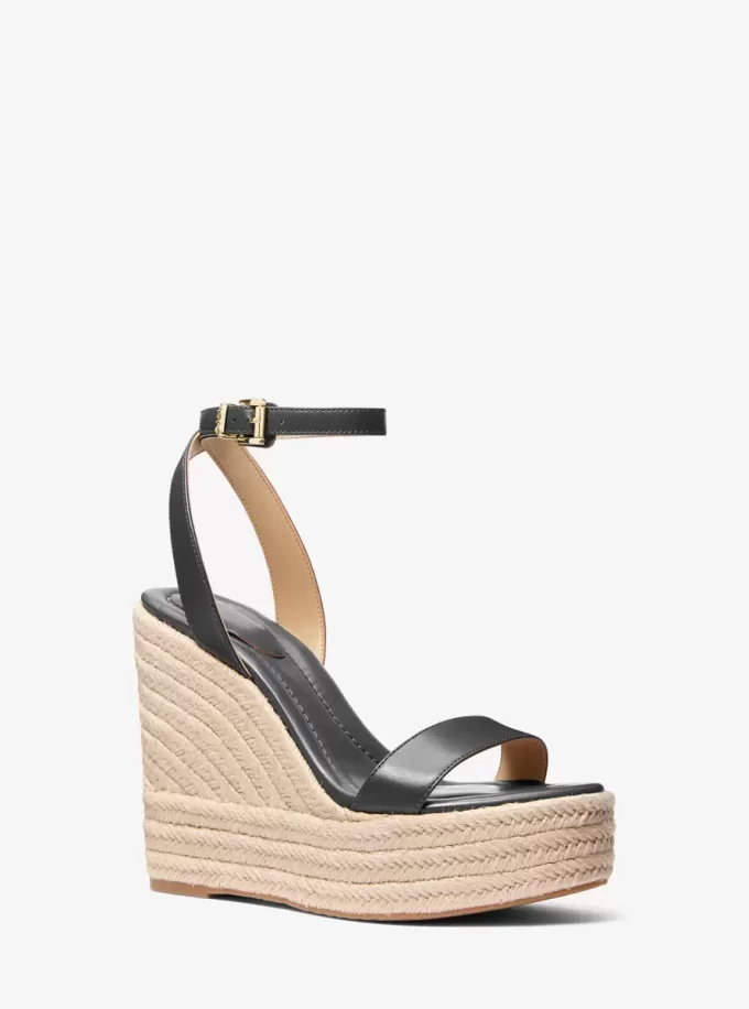 Sandale cu platformă din piele Leighton Sandale cu platformă din piele Leighton
