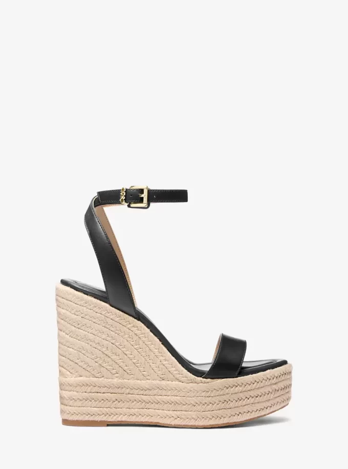 Sandale cu platformă din piele Leighton Sandale cu platformă din piele Leighton