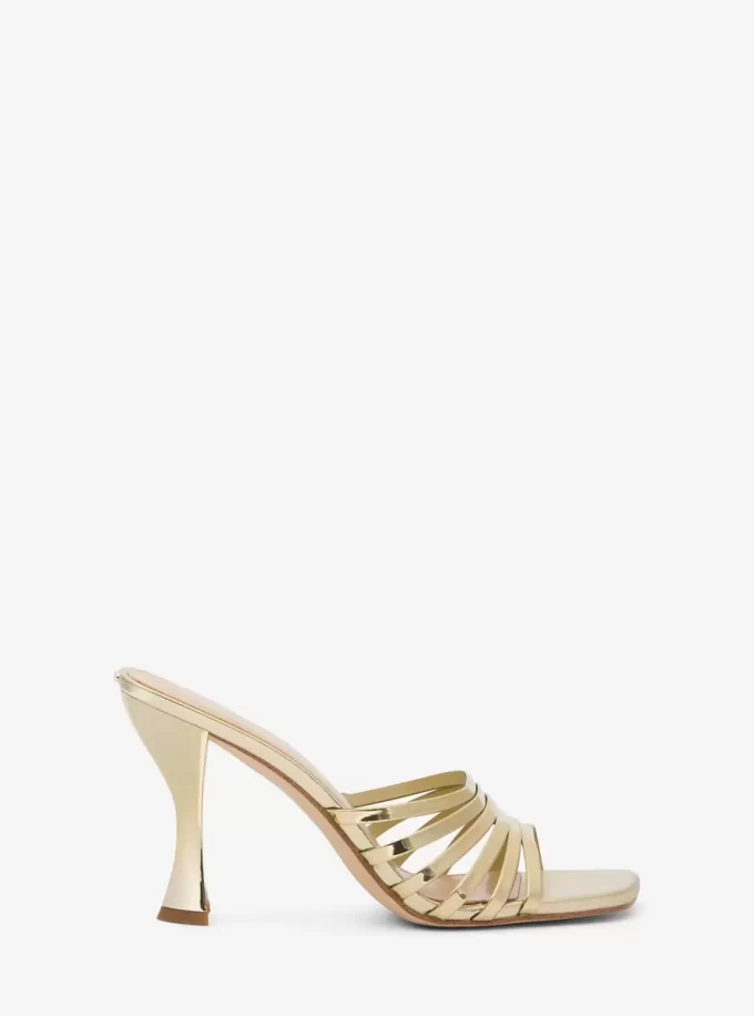 Sandale Haisley din piele metalica Sandale Haisley din piele metalica