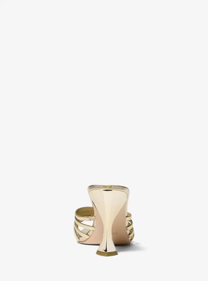 Sandale Haisley din piele metalica Sandale Haisley din piele metalica