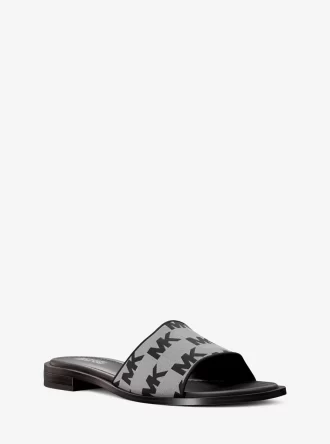 Sandale Hannah cu logo jacquard
