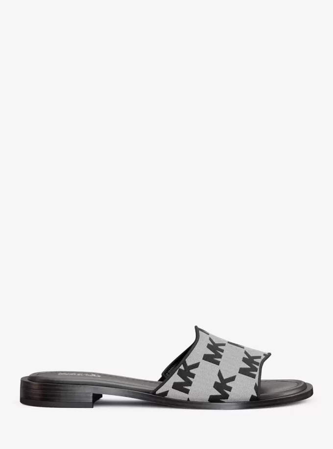 Sandale Hannah cu logo jacquard