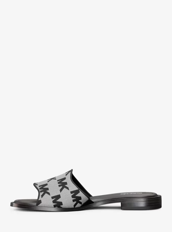 Sandale Hannah cu logo jacquard