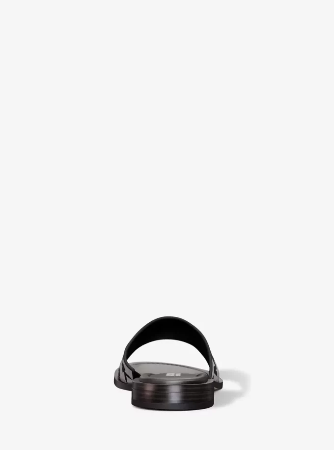 Sandale Hannah cu logo jacquard