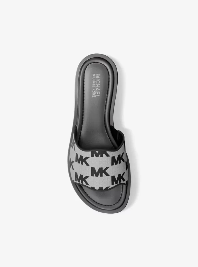 Sandale Hannah cu logo jacquard