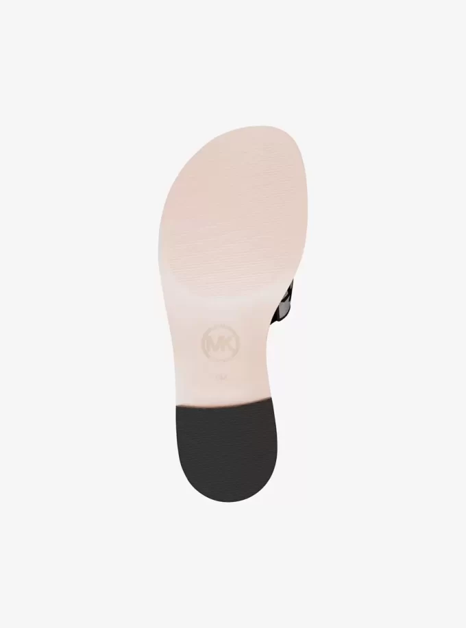 Sandale Hannah cu logo jacquard