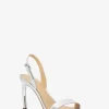 Sandale Kasia din piele metalizată crăpată Sandale Kasia din piele metalizată crăpată