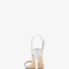 Sandale Kasia din piele metalizată crăpată Sandale Kasia din piele metalizată crăpată